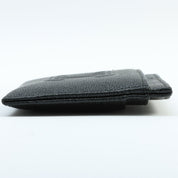 Caviar Skin CC Mark Stitch Card Case, Black, manufactured around 2020
