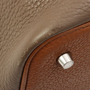 2012 Picotin Lock Casaque MM Etoupe/Gold
