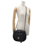 2014 or so Matelasse Stitch CC Turnlock Chain Shoulder Bag Black