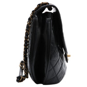 2014 or so Matelasse Stitch CC Turnlock Chain Shoulder Bag Black