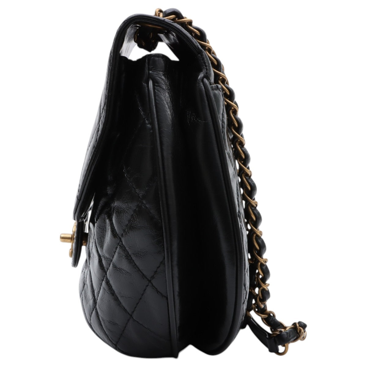 2014 or so Matelasse Stitch CC Turnlock Chain Shoulder Bag Black