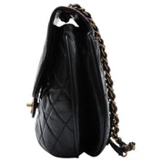 2014 or so Matelasse Stitch CC Turnlock Chain Shoulder Bag Black