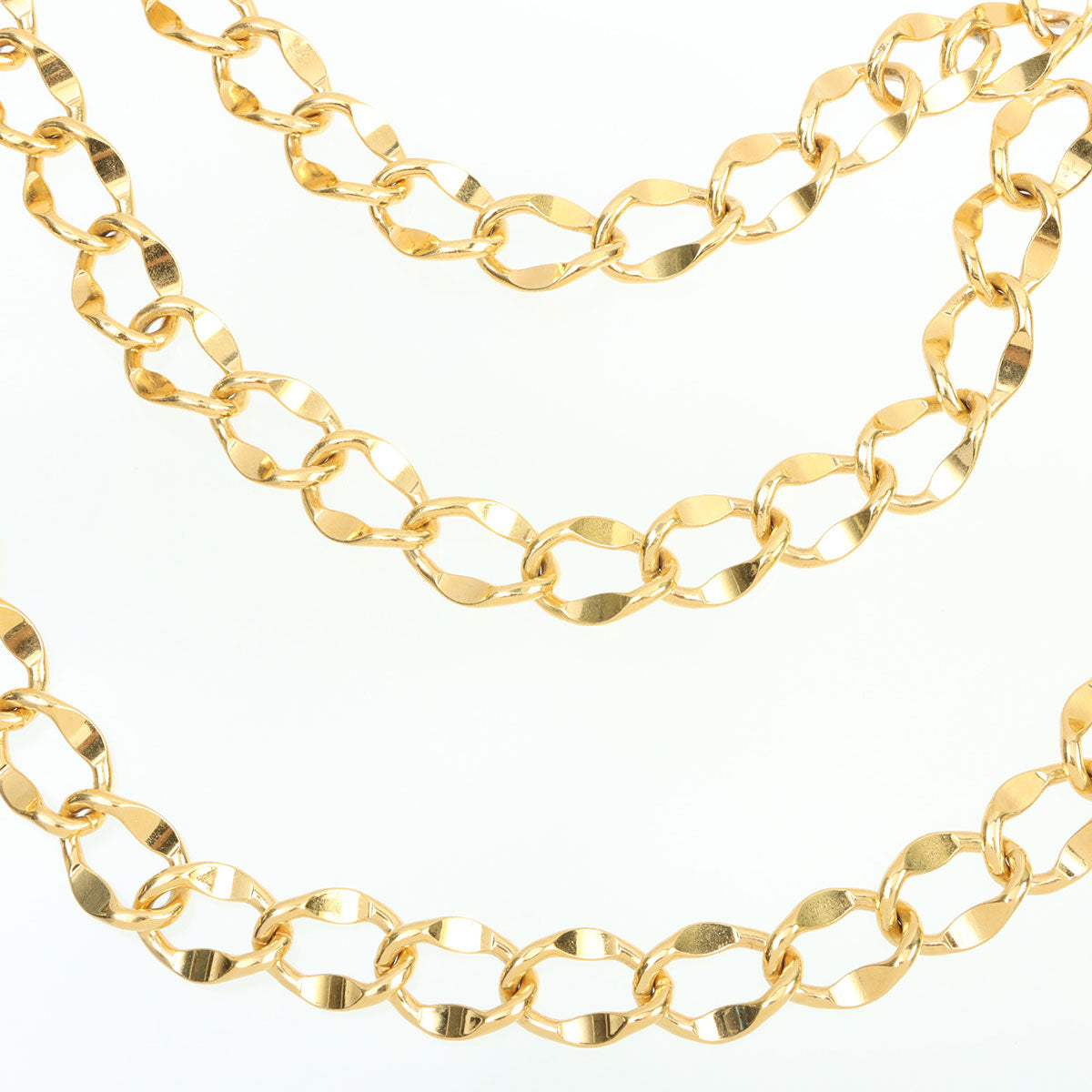 CC Mark Coin Charm Chain Belt Gold