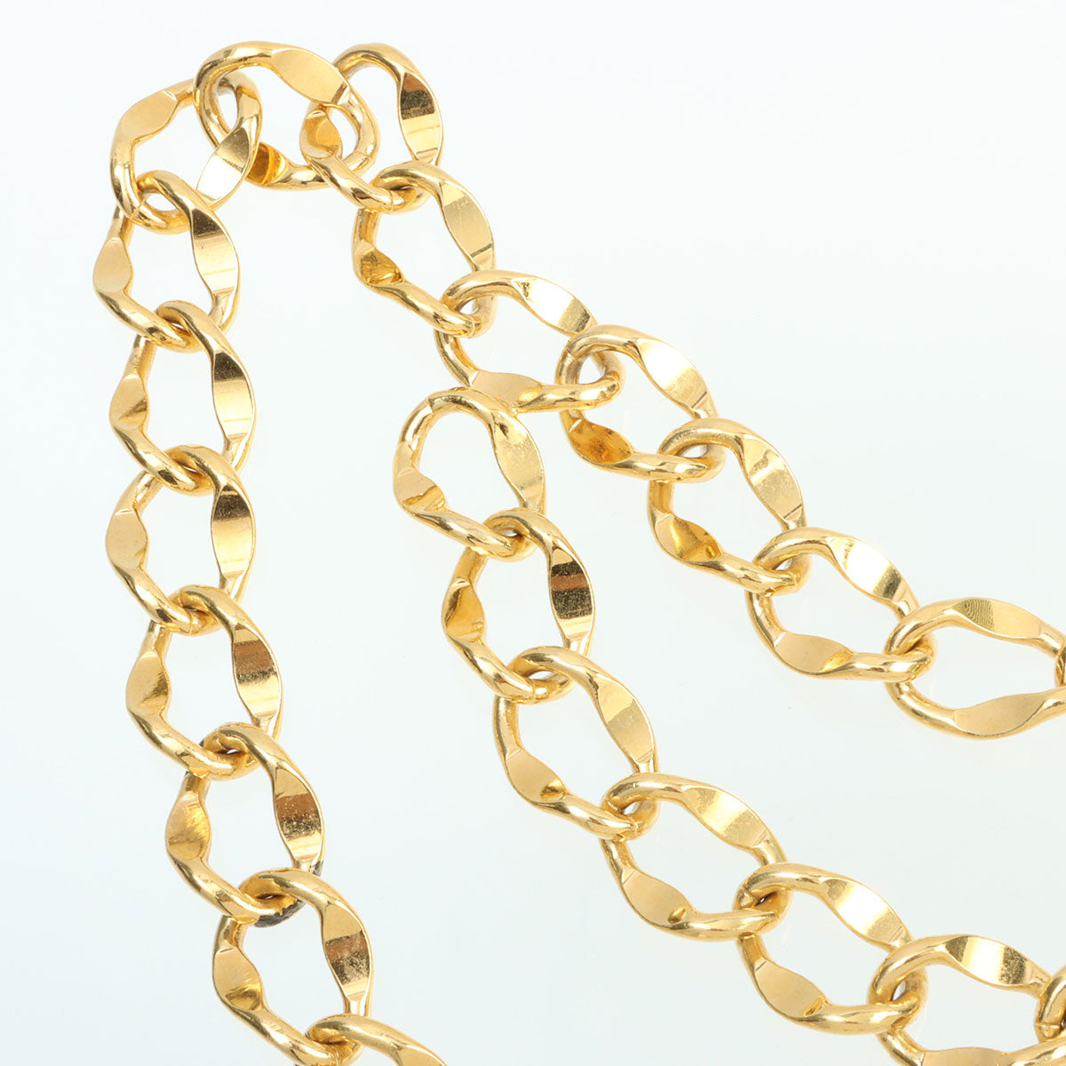 CC Mark Coin Charm Chain Belt Gold