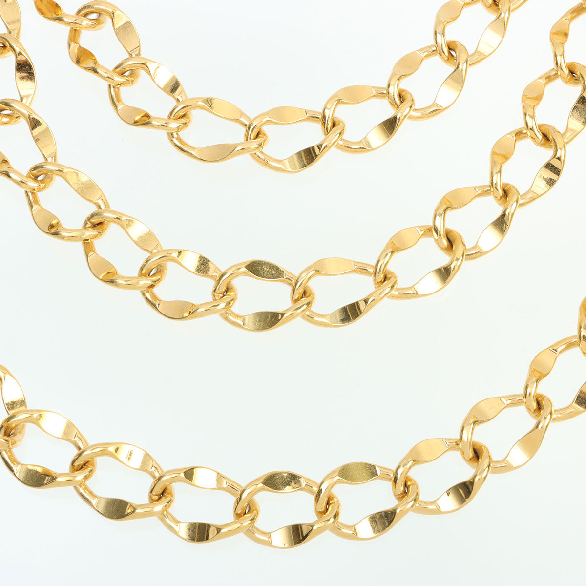 CC Mark Coin Charm Chain Belt Gold
