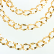 CC Mark Coin Charm Chain Belt Gold