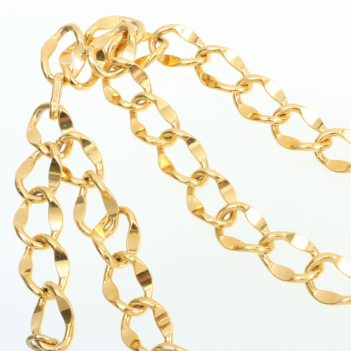 CC Mark Coin Charm Chain Belt Gold