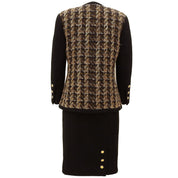 Tweed CC Mark Button Set-up #34 Black/Brown