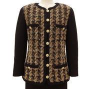 Tweed CC Mark Button Set-up #34 Black/Brown