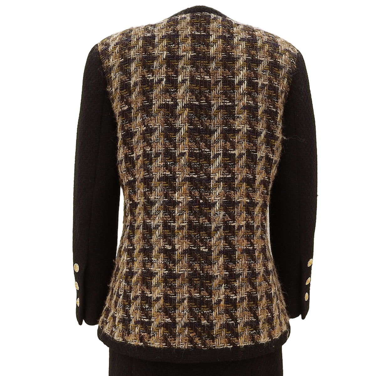 Tweed CC Mark Button Set-up #34 Black/Brown