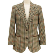 Checked Pattern Jacket #9 Beige/Khaki