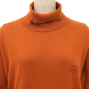 Logo Embroidered Sweater, Size M, Orange