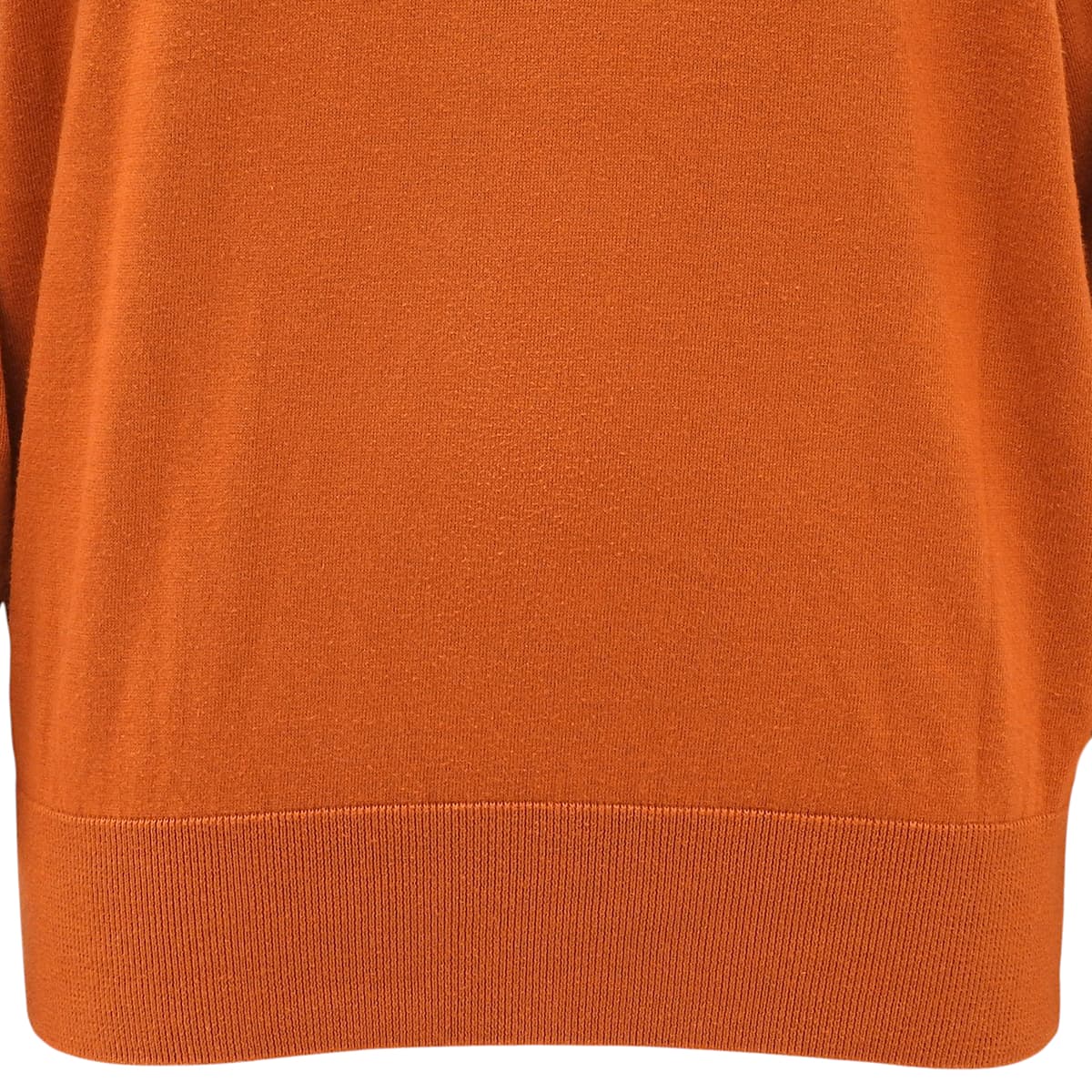 Logo Embroidered Sweater, Size M, Orange