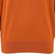 Logo Embroidered Sweater, Size M, Orange
