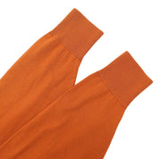 Logo Embroidered Sweater, Size M, Orange