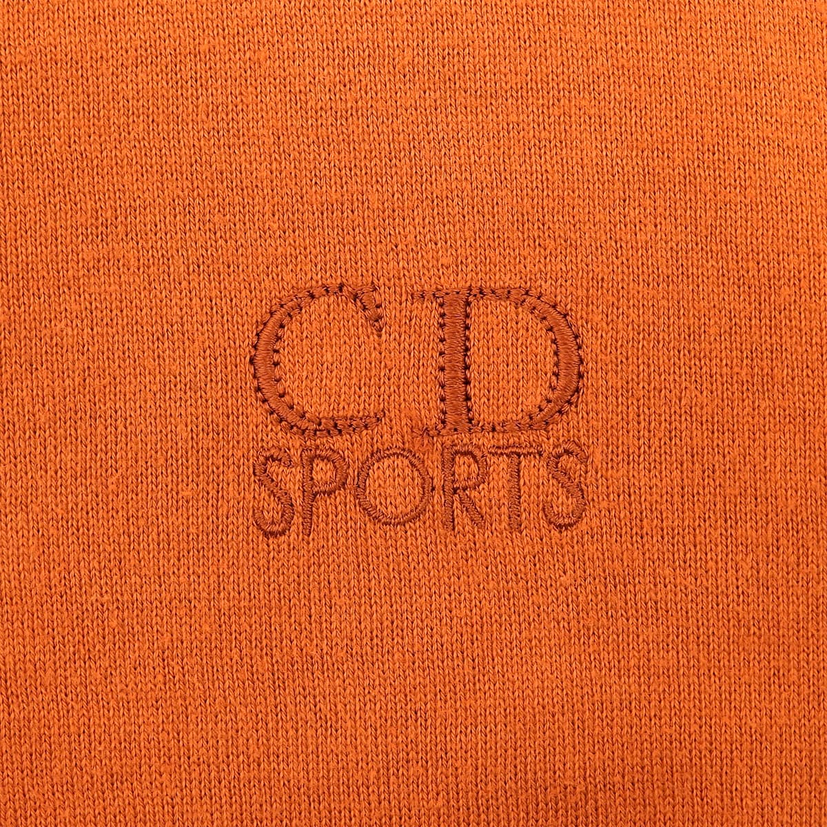 Logo Embroidered Sweater, Size M, Orange