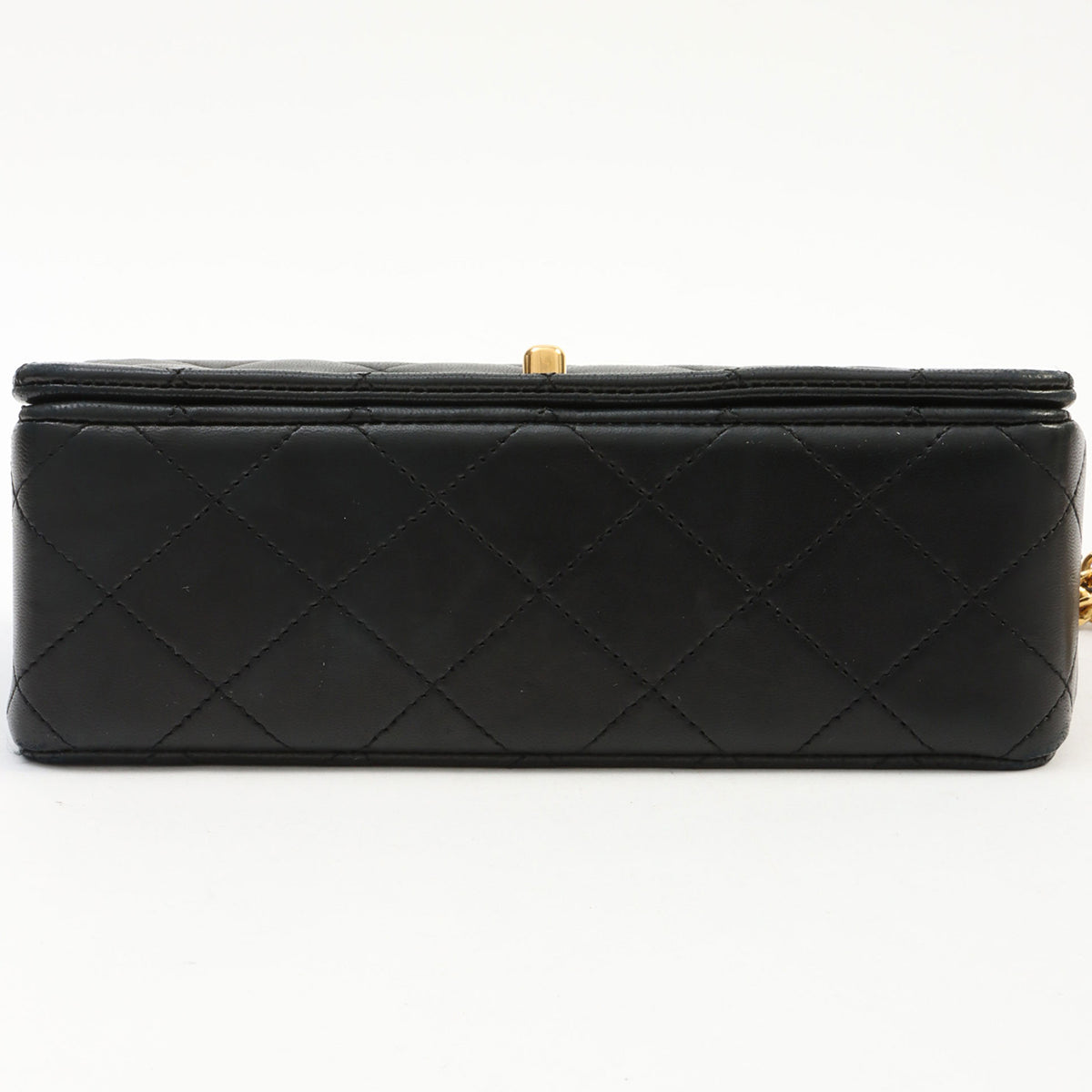 Circa 1990 Full Flap Chain Bag Mini Black