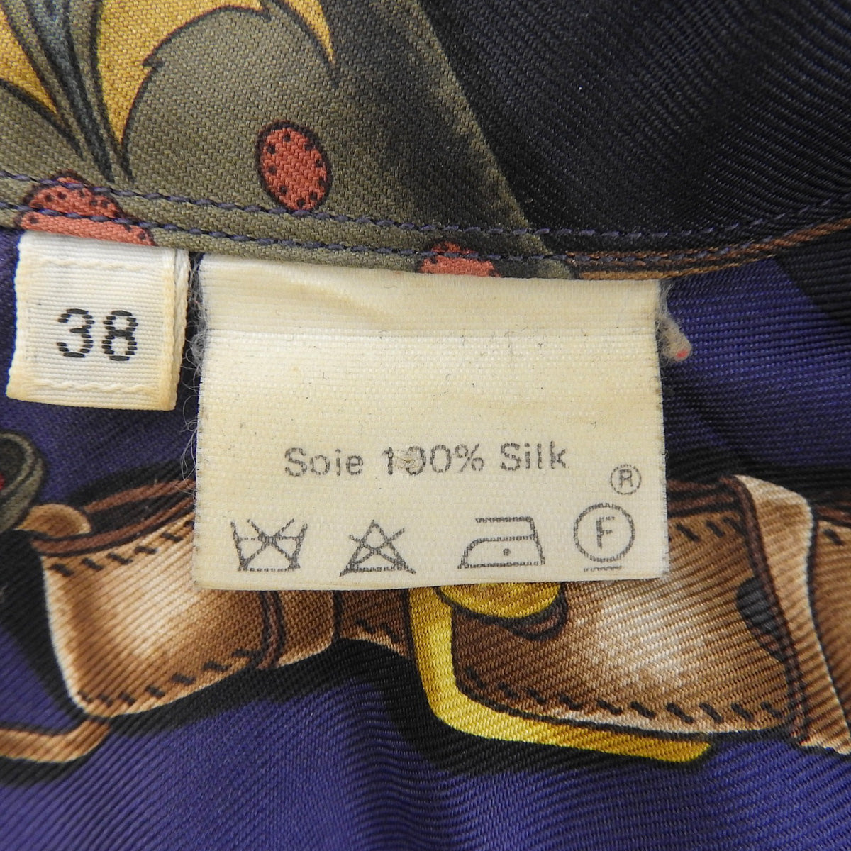 ベルトパターンシャツ #40 ネイビー/マルチ