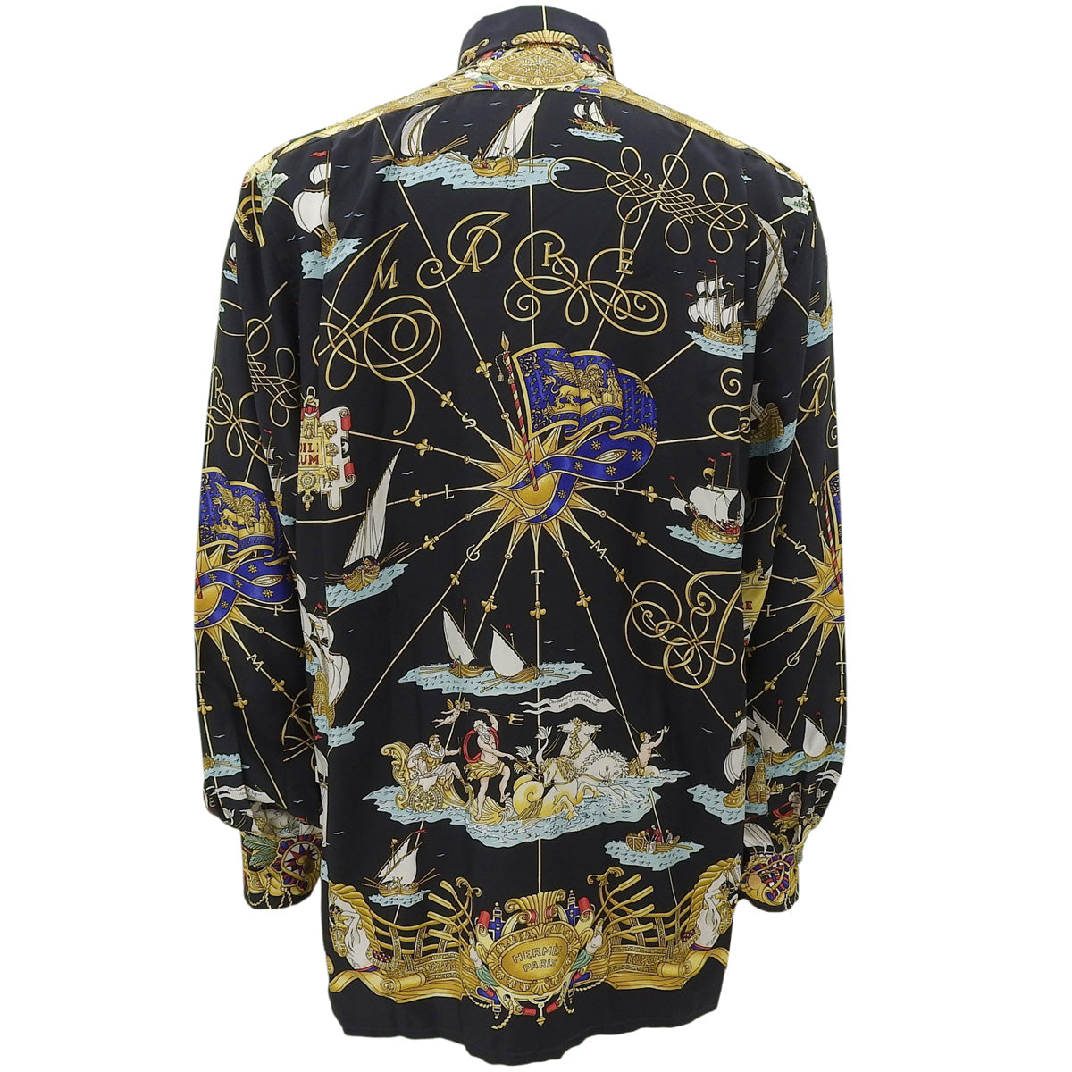 voiles de lumiereパターンシャツ #38 ブラック/マルチ