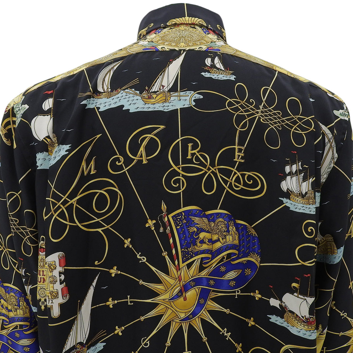 voiles de lumiereパターンシャツ #38 ブラック/マルチ