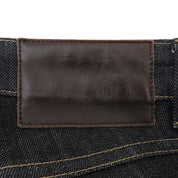ロゴボタンスキニーデニムパンツ #36 ブラック