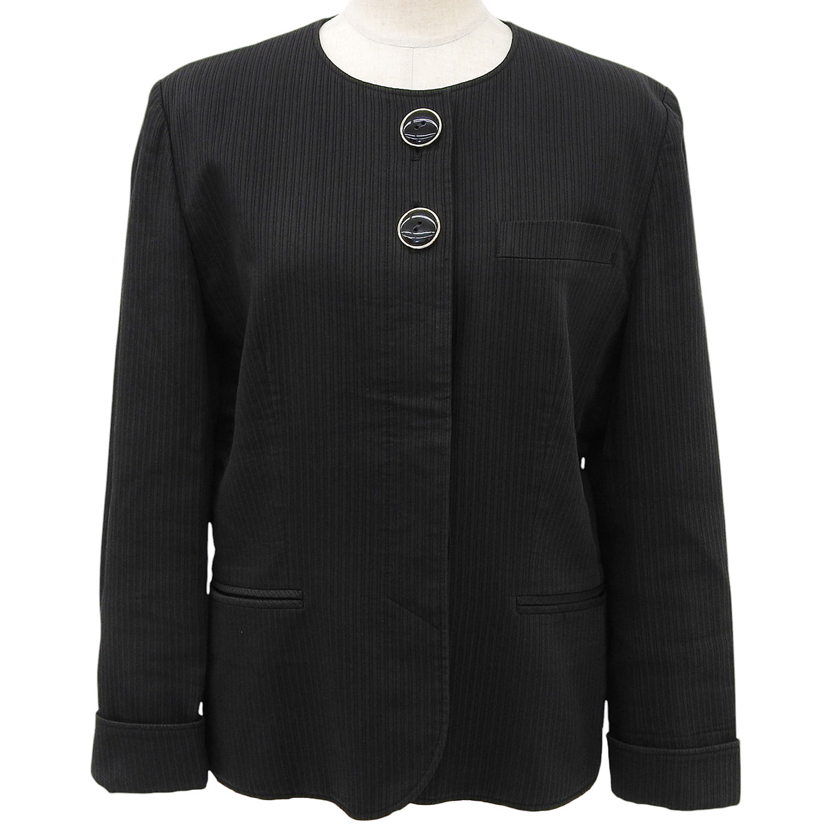 Striped jacket #L Black