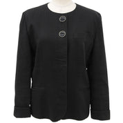 Striped jacket #L Black