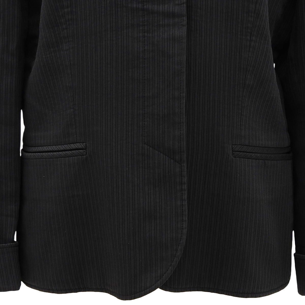 Striped jacket #L Black
