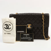 1992 Vintage Chanel CC Turn-Lock Chain Shoulder Bag, Paris Limited Edition, Black