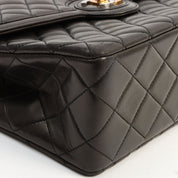 1992 Vintage Chanel CC Turn-Lock Chain Shoulder Bag, Paris Limited Edition, Black