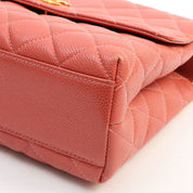 1997-ish Caviar Skin CC Turn-lock Handbag, Pink