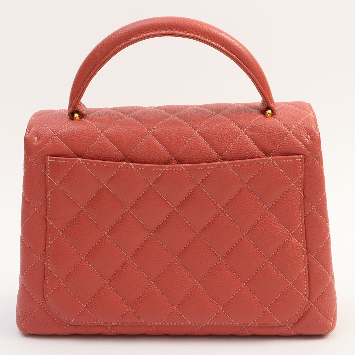 1997-ish Caviar Skin CC Turn-lock Handbag, Pink