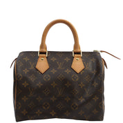 1997 Canvas Monogram Speedy 25 Brown