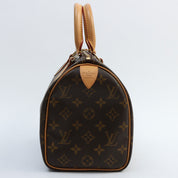 1997 Canvas Monogram Speedy 25 Brown