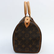 1997 Canvas Monogram Speedy 25 Brown
