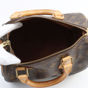1997 Canvas Monogram Speedy 25 Brown