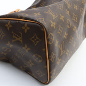 1997 Canvas Monogram Speedy 25 Brown