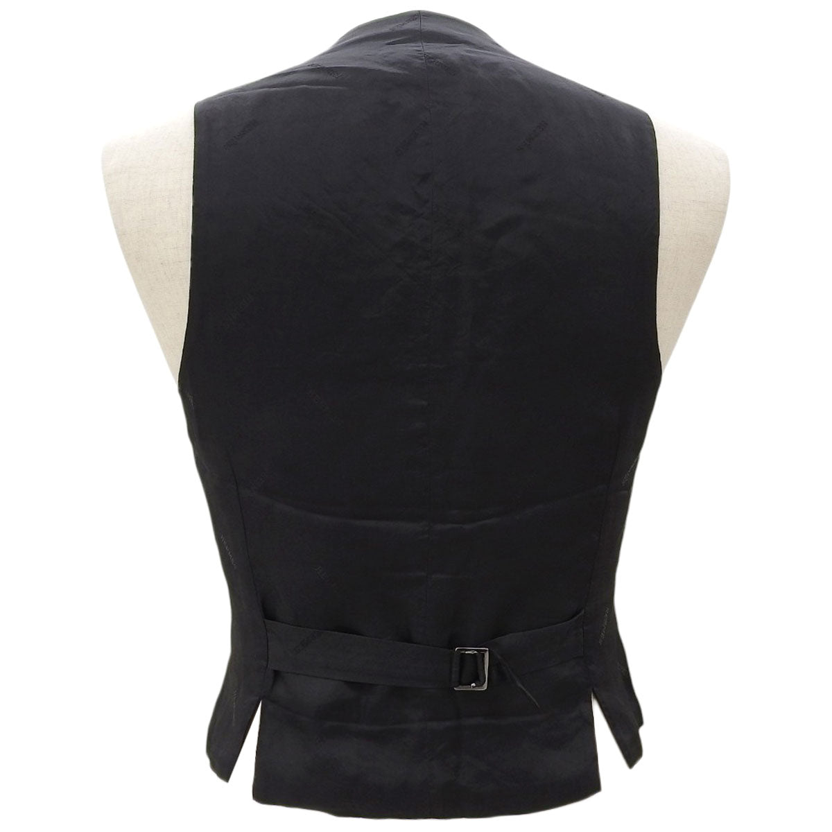 Single-breasted vest #44 black