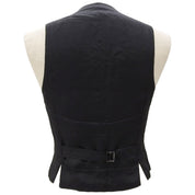 Single-breasted vest #44 black