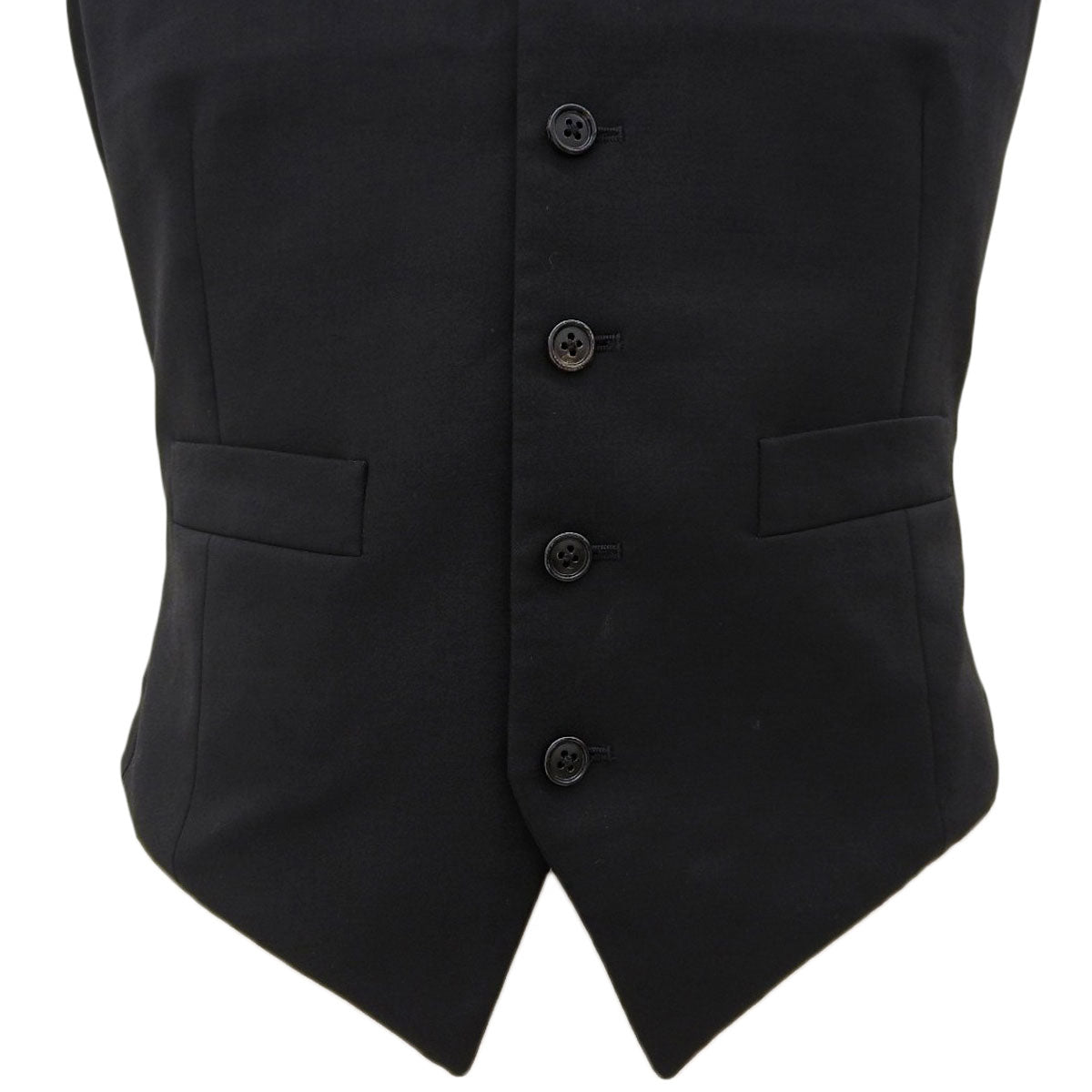 Single-breasted vest #44 black