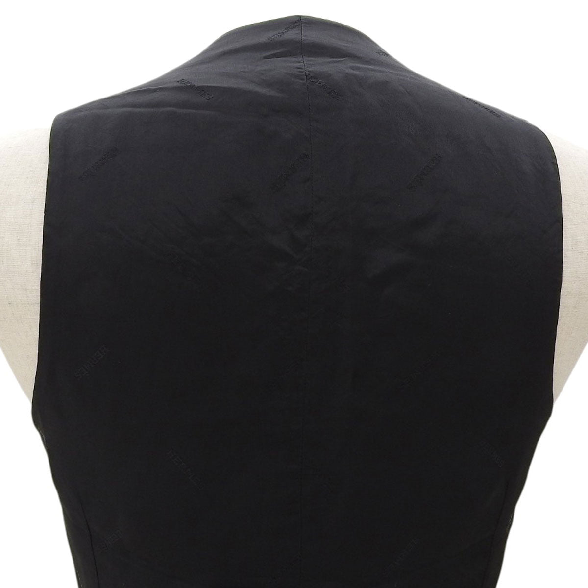 Single-breasted vest #44 black