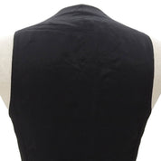 Single-breasted vest #44 black