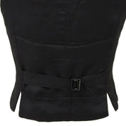Single-breasted vest #44 black