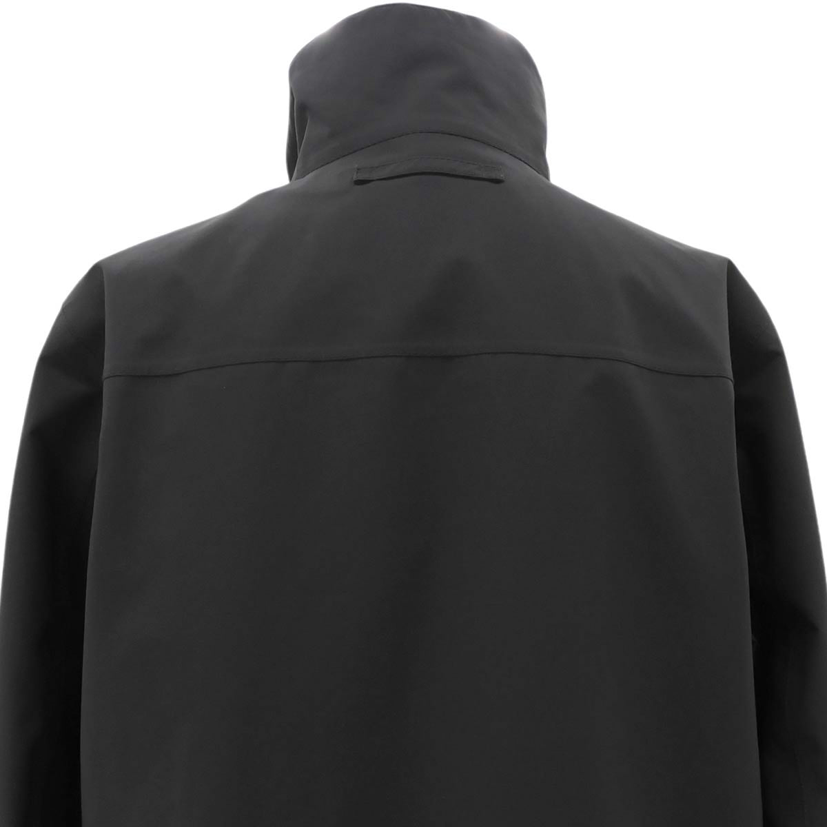 2008 Nylon Logo Zip-Up Coat #48 Black