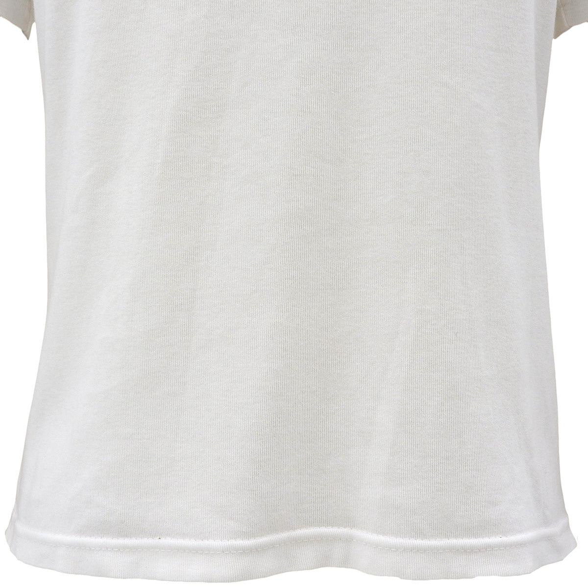 ノバチェックトリムデザイン半袖Tシャツ #M ホワイト