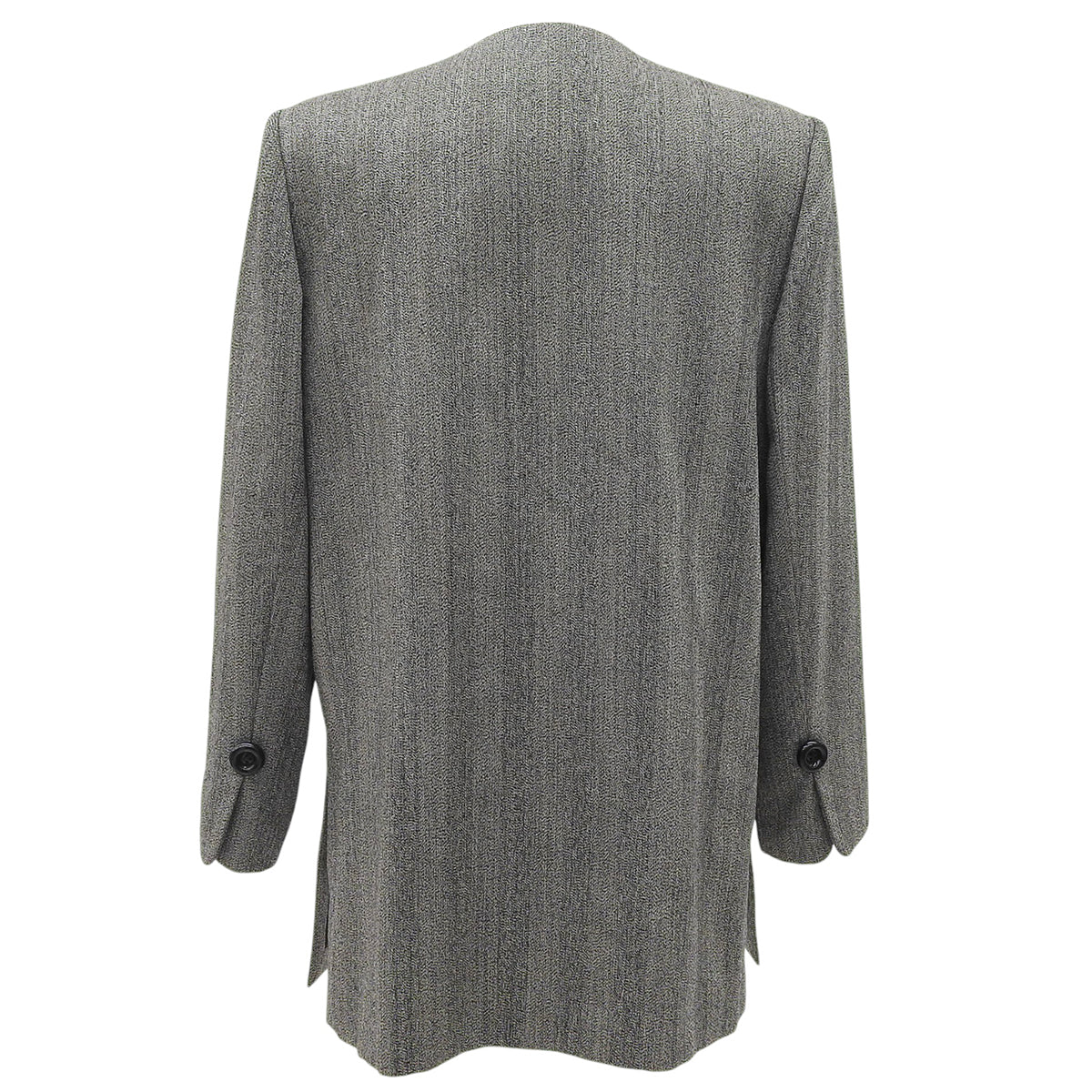 Striped Pattern Jacket #M Gray