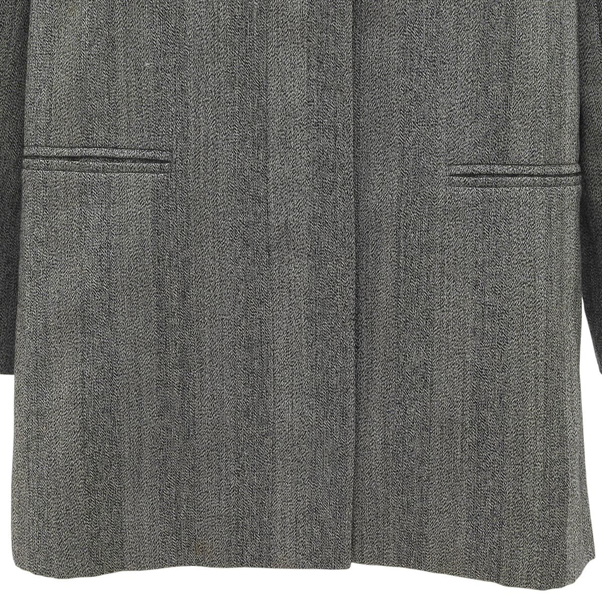 Striped Pattern Jacket #M Gray