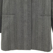 Striped Pattern Jacket #M Gray