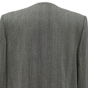 Striped Pattern Jacket #M Gray