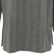 Striped Pattern Jacket #M Gray